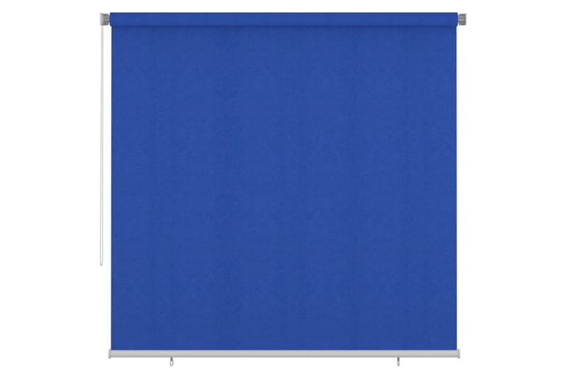 Rullgardin utomhus 240x230 cm blå HDPE - Blå - Textil & mattor - Gardiner - Rullgardin