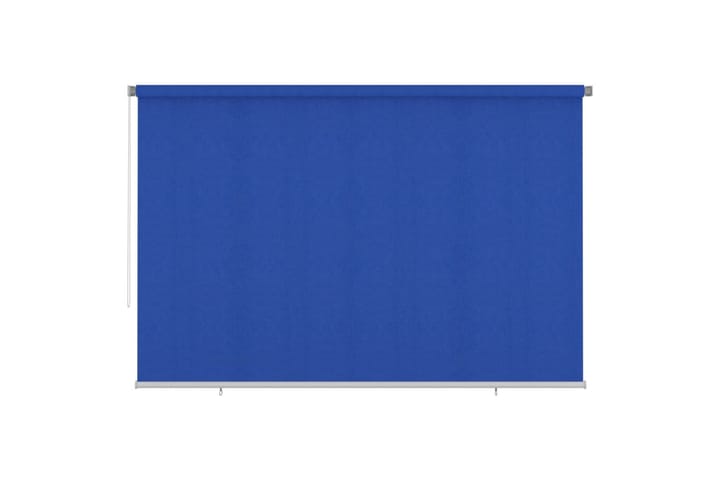 Rullgardin utomhus 350x230 cm blå HDPE - Blå - Textil & mattor - Gardiner - Rullgardin