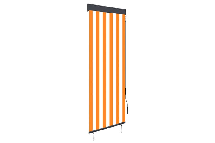 Rullgardin utomhus 60x250 cm vit och orange - Orange - Textil & mattor - Gardiner - Rullgardin