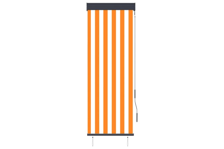 Rullgardin utomhus 60x250 cm vit och orange - Vit/Orange - Textil & mattor - Gardiner - Rullgardin