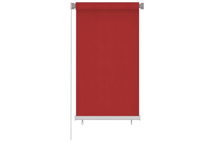 Rullgardin utomhus 80x140 cm röd HDPE - Röd - Textil & mattor - Gardiner - Rullgardin