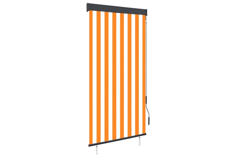 Rullgardin utomhus 80x250 cm vit och orange - Orange - Textil & mattor - Gardiner - Rullgardin