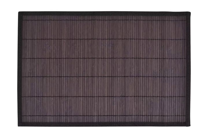 6 Bordstabletter i bambu 30x45 cm mörkbrun - Brun - Textil & mattor - Kökstextil