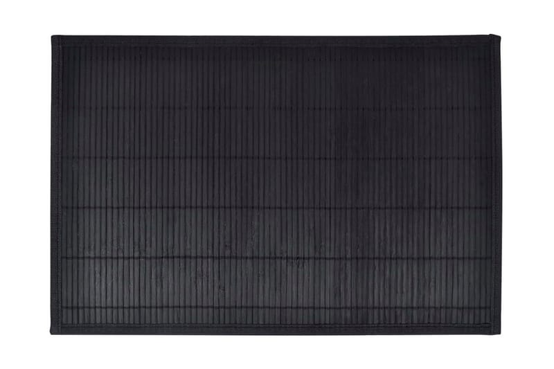 6 Bordstabletter i bambu 30x45 cm svart - Svart - Inredning - Dekoration & inredningsdetaljer - Bordsdekoration - Bordstablett