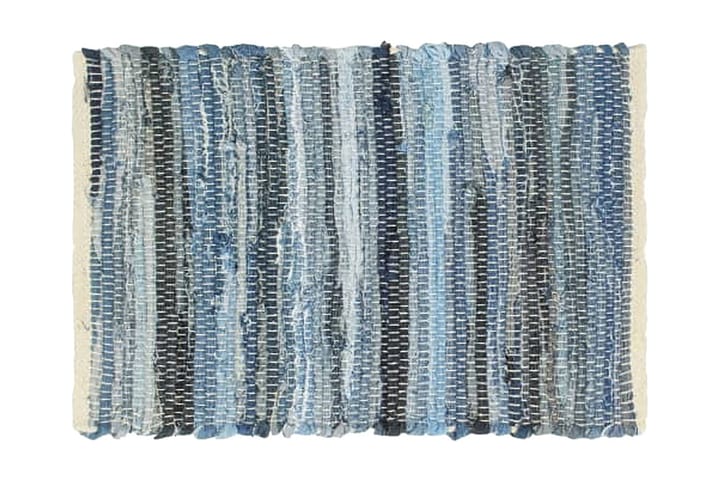 Bordstabletter 4 st chindi denim blå 30x45 cm bomull - Blå - Textil & mattor - Kökstextil