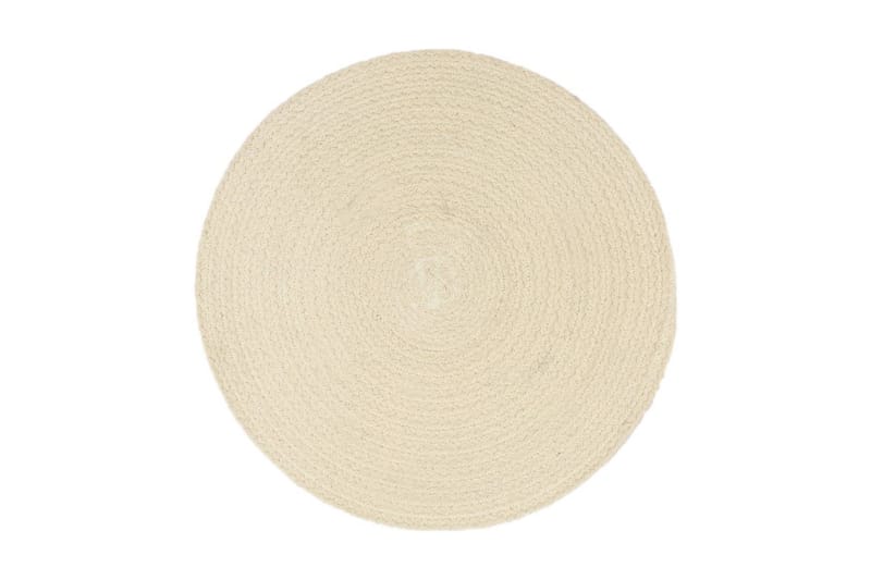 Bordstabletter 4 st naturlig 38 cm rund bomull - Brun - Textil & mattor - Kökstextil