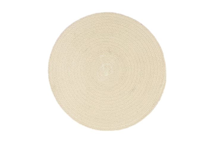 Bordstabletter 6 st naturlig 38 cm rund bomull - Brun - Textil & mattor - Kökstextil