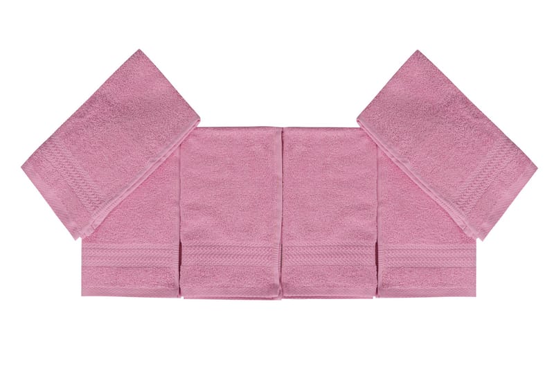 Handduk Hobby 30x50 cm 6-pack - Rosa - Textil & mattor - Kökstextil
