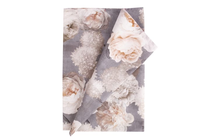 Löpare Holly Grå blommor - Textil & mattor - Kökstextil