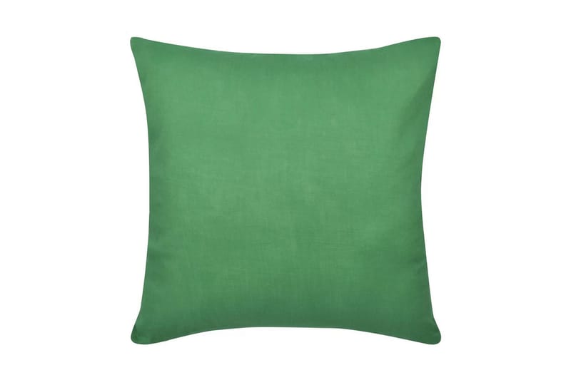 4 Kuddöverdrag i bomull gröna 40x40 cm - Grön - Textil & mattor - Sängkläder