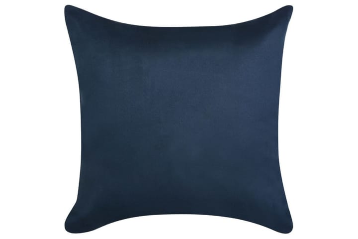 Kuddöverdrag 4 st 80x80 cm polyester mockaimitation marinblå - Marinblå - Textil & mattor - Kudde & kuddfodral - Kuddfodral