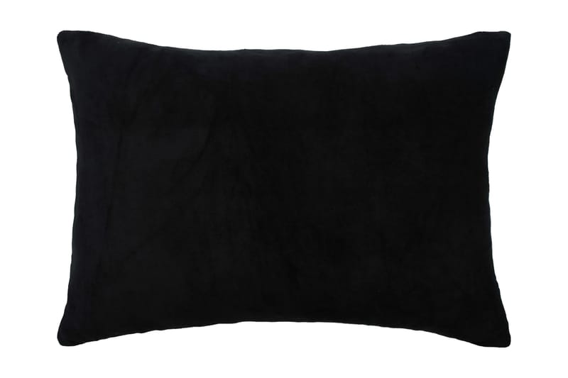 Kudde 2 st tyg 40x60 cm svart - Svart - Textil & mattor - Kudde & kuddfodral - Prydnadskudde & soffkudde