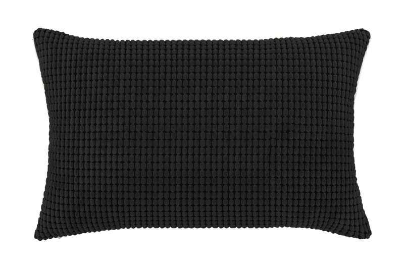 Kudde 2 st velour svart 40x60 cm - Svart - Textil & mattor - Kudde & kuddfodral - Prydnadskudde & soffkudde