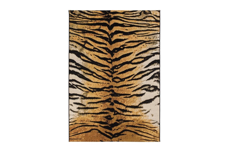 Flatvävd Matta Domani Tiger 160x230 cm - Guld - Textil & mattor - Matta - Flatvävd matta