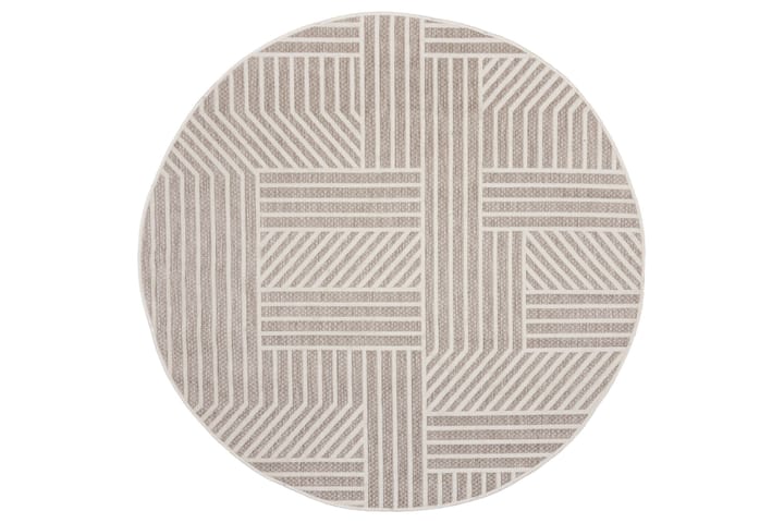 Flatvävd matta Piatto Blocks 160 cm Rund Natur - Flair Rugs - Textil & mattor - Matta - Flatvävd matta