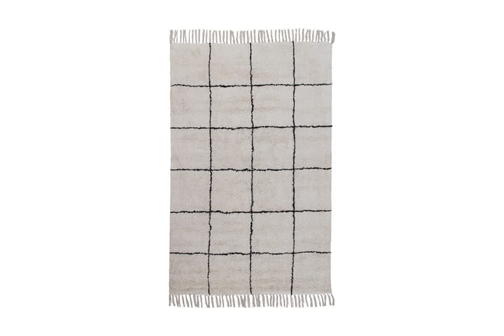Bomullsmatta Berber 140x200 cm Svart/Vit - Jalal - Textil & mattor - Matta - Modern matta - Bomullsmatta