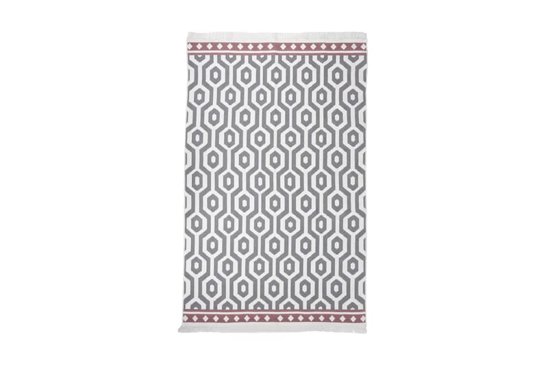 Matta grå 160x230 cm bomull - Grå - Textil & mattor - Matta - Modern matta - Bomullsmatta