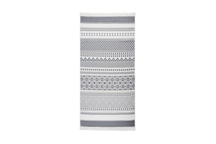 Matta grå och vit 100x200 cm bomull - Grå - Textil & mattor - Matta - Modern matta - Bomullsmatta