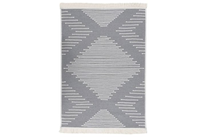 Matta mörkgrå 160x230 cm bomull - Grå - Textil & mattor - Matta - Modern matta - Bomullsmatta