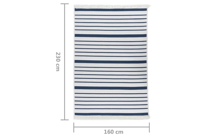 Matta marinblå 160x230 cm bomull - Blå - Textil & mattor - Matta - Modern matta - Bomullsmatta