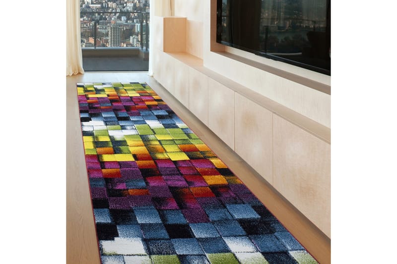 Entrematta Himeshe 120x700 cm - Flerfärgad - Textil & mattor - Matta - Modern matta - Gångmatta