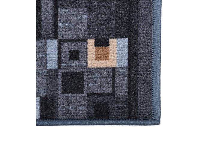 Gångmatta antracit 100x250 cm halkfri - Grå - Textil & mattor - Matta - Modern matta - Gångmatta
