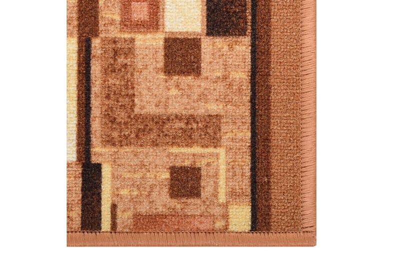 Gångmatta brun 67x350 cm halkfri - Brun - Textil & mattor - Matta - Modern matta - Gångmatta