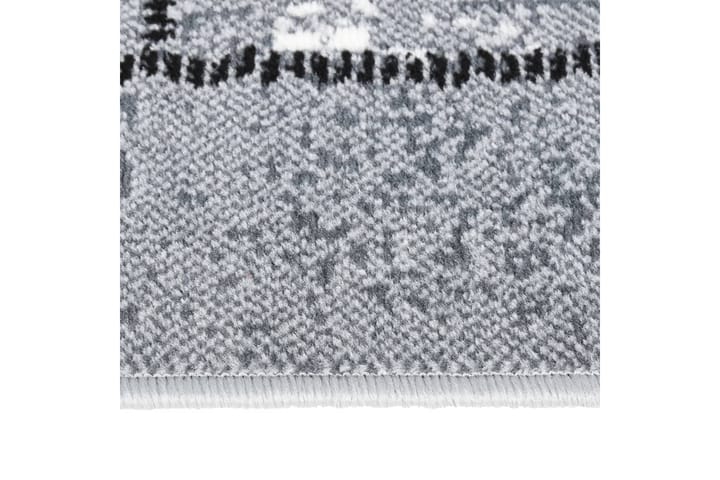 Gångmatta grå BCF med blockmönster 60x250 cm - Grå - Textil & mattor - Matta - Modern matta - Gångmatta