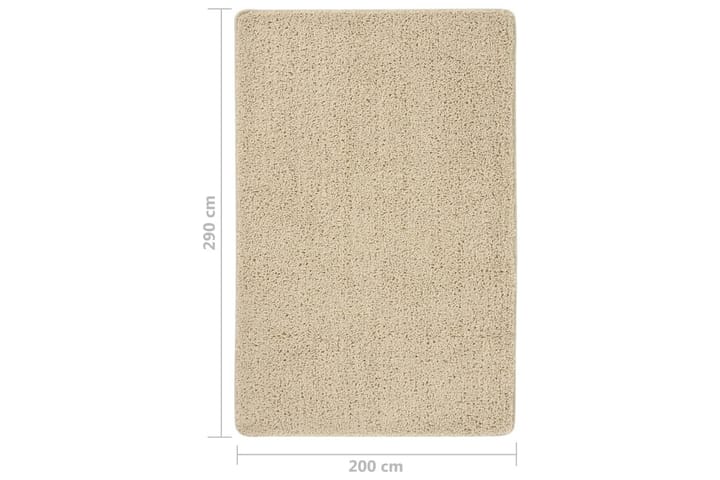 Matta gräddvit 200x290 cm halkfri - Vit - Textil & mattor - Matta - Modern matta - Ryamatta