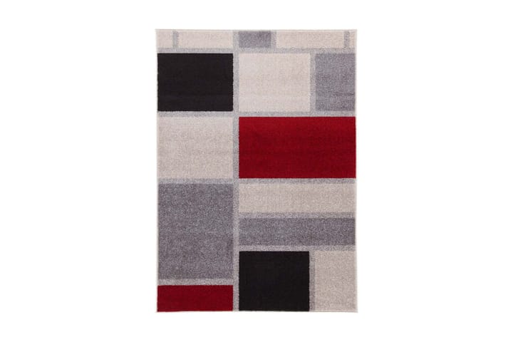 Ryamatta Casa H 200x290 cm Grå/Röd - Vivace - Textil & mattor - Matta - Modern matta - Ryamatta