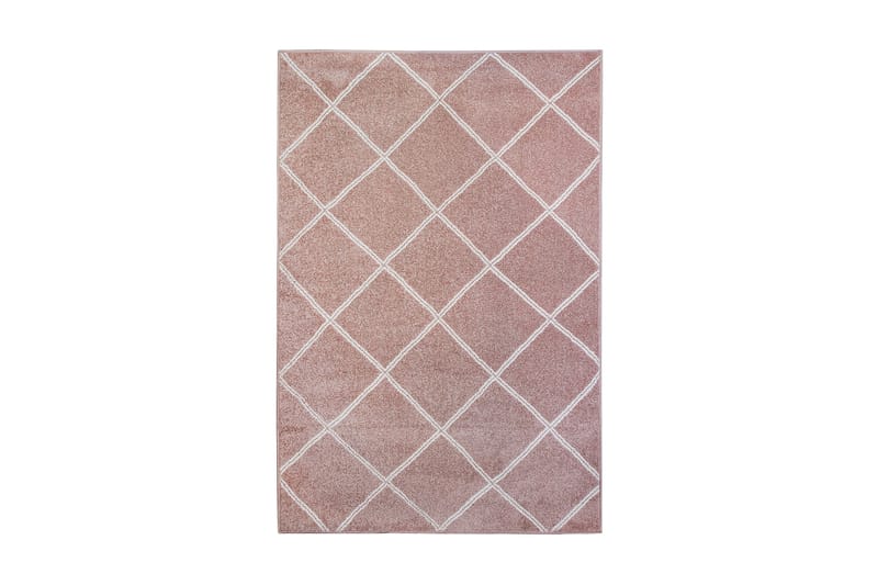 Ryamatta Milo 133x190 cm Rosa/Vit - Hestia - Textil & mattor - Badrumstextil
