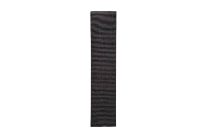 Matta naturlig sisal 66x300 cm svart - Svart - Textil & mattor - Matta - Modern matta - Sisalmatta