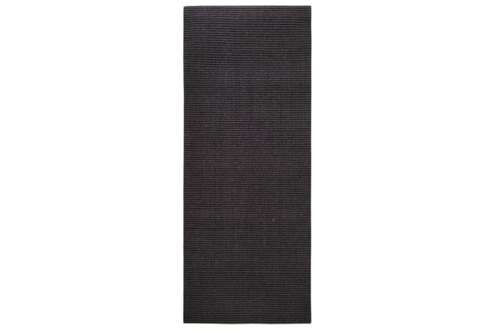 Matta naturlig sisal 80x200 cm svart - Svart - Textil & mattor - Matta - Modern matta - Sisalmatta
