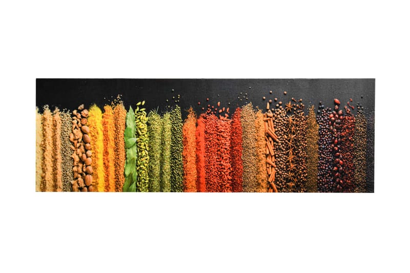 Köksmatta maskintvättbar kryddor 45x150 cm - Flerfärgad - Textil & mattor - Matta - Modern matta - Trasmatta
