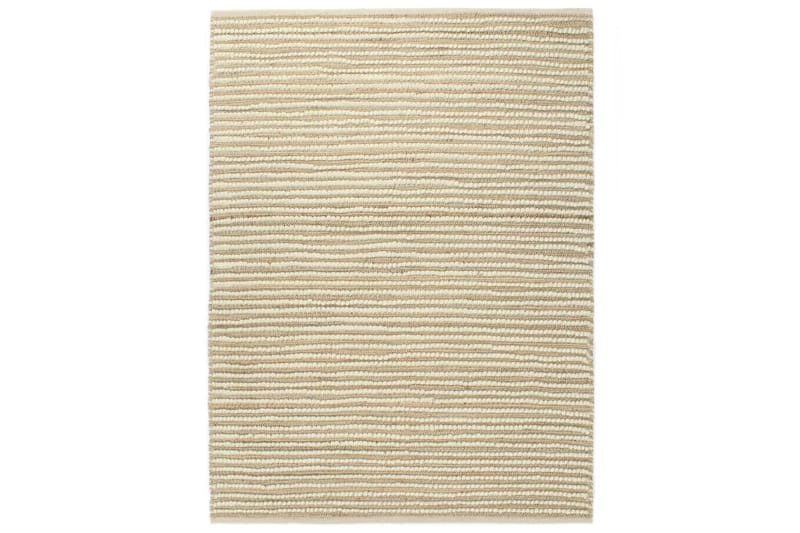 Hampamatta ull 140x200 cm naturlig/vit - Flerfärgad - Textil & mattor - Matta - Modern matta - Ullmatta