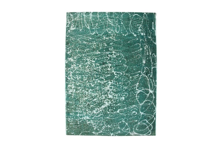 Handknuten Vintage Matta Ull grön 192x270cm - Grön - Textil & mattor - Matta - Modern matta - Ullmatta