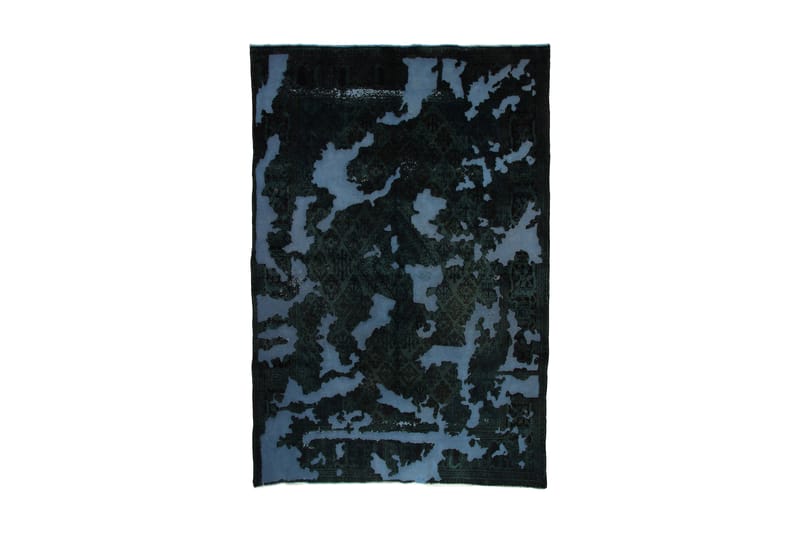 Handknuten Vintage Matta Ull Mörkgrön/Blå 209x308cm - Blå|Mörkgrön - Textil & mattor - Matta - Modern matta - Ullmatta