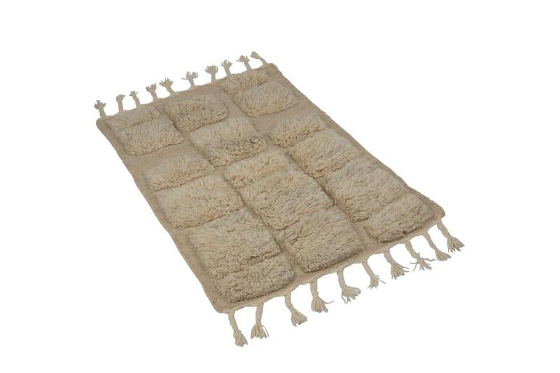 Ullmatta Bria 80x250 cm Rektangulär - Beige - Textil & mattor - Matta - Modern matta - Ullmatta
