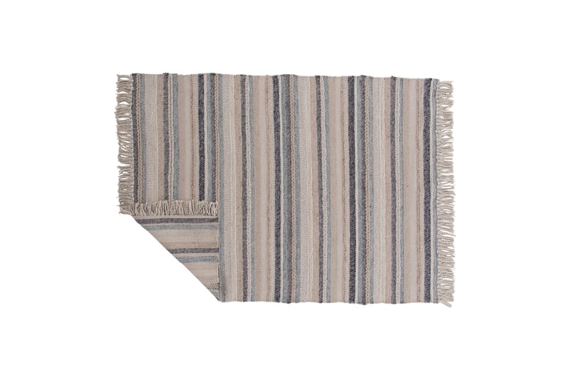 Ullmatta Gudha 170x240 cm - Beige/Blå - Textil & mattor - Matta - Modern matta - Ullmatta
