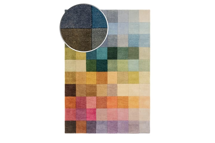 Ullmatta Insignia Cube 170x240 cm - Flerfärgad - Textil & mattor - Matta - Modern matta - Ullmatta