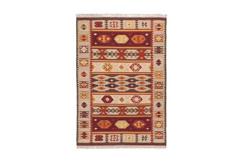 Ullmatta Kilim Sivas 7 160x230 cm Flerfärgad - Jalal - Textil & mattor - Matta - Modern matta - Ullmatta