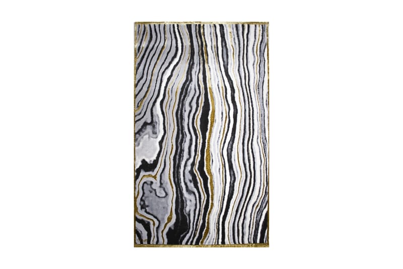 Matta Asaphe 150x230 cm - Vit/Svart/Grå/Guld - Textil & mattor - Matta - Modern matta - Wiltonmatta