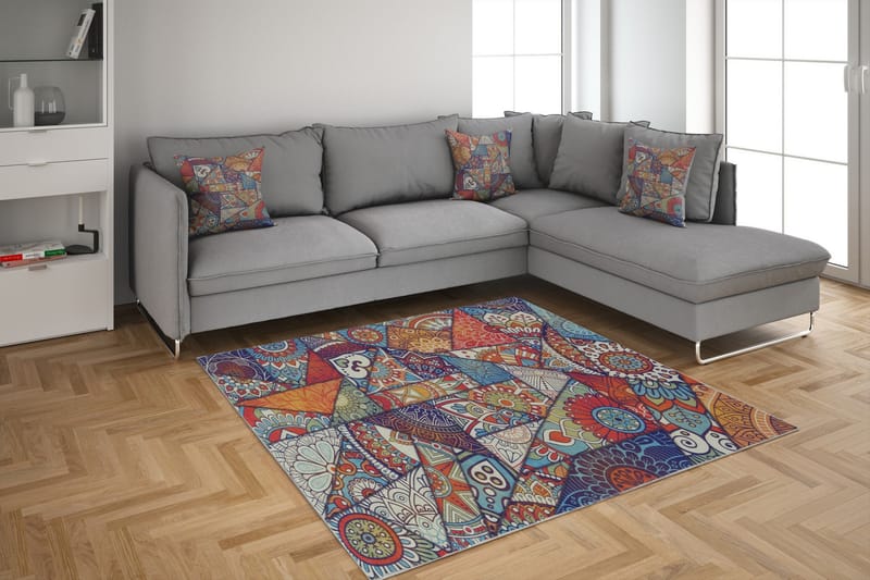 Matta Bodhana 100x150 cm - Flerfärgad - Textil & mattor - Matta - Modern matta - Wiltonmatta