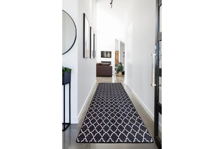 Matta Chilai 100x300 cm - Svart/Vit - Textil & mattor - Matta - Modern matta - Wiltonmatta