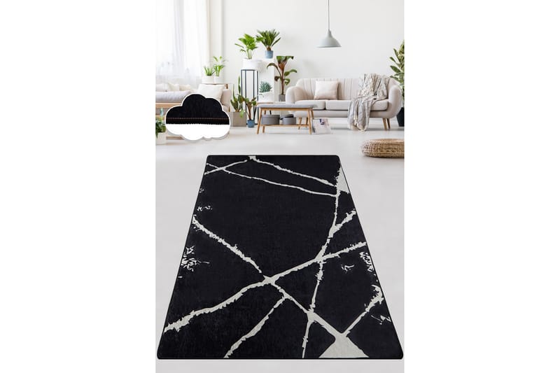 Matta Chilai 100x300 cm - Svart/Vit - Textil & mattor - Matta - Små mattor