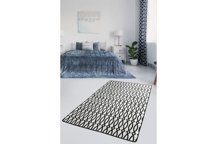 Matta Chilai 120x150 cm - Svart/Vit - Textil & mattor - Matta - Modern matta - Wiltonmatta