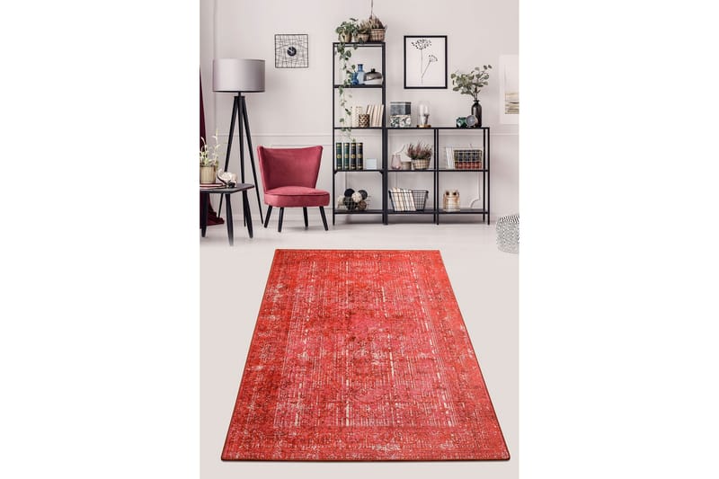 Matta Corabel 140x190 cm - Röd/Sammet - Textil & mattor - Badrumstextil