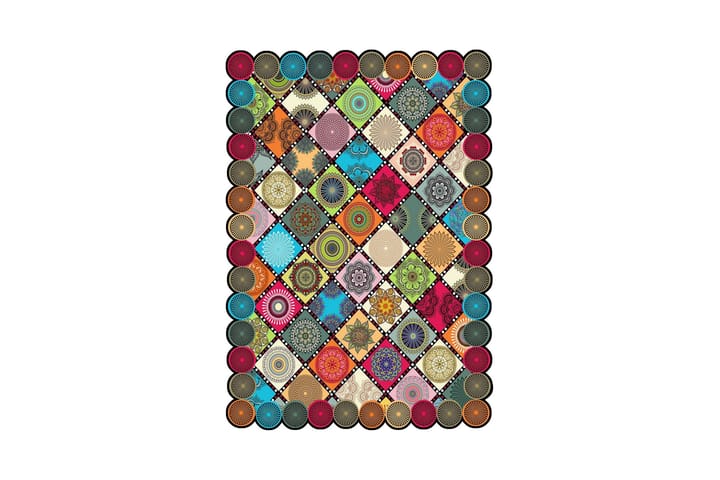 Matta Homefesto 140x220 cm - Multifärgad - Textil & mattor - Matta - Orientalisk matta