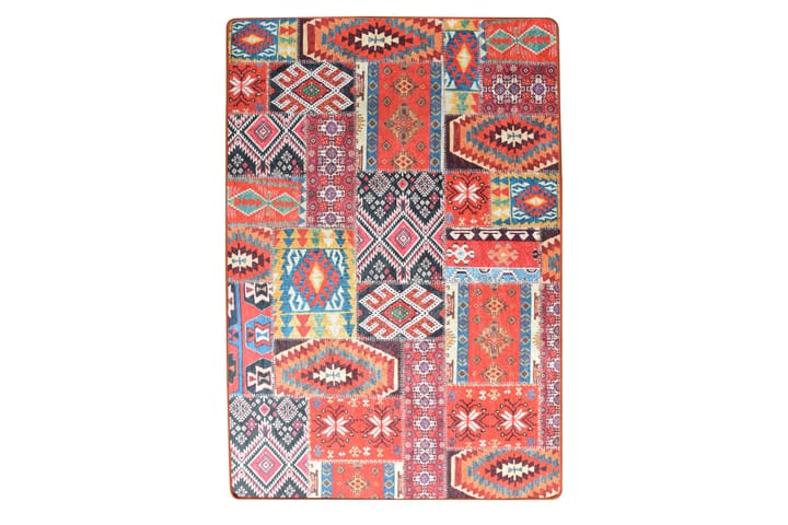 Matta Lapwurk 100x200 cm - Flerfärgad/Sammet - Textil & mattor - Matta - Modern matta - Wiltonmatta