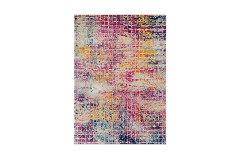 Matta Urban Abstract 100x150 cm Rosa/Flerfärgad